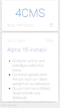 Mobile Screenshot of 4cms.de